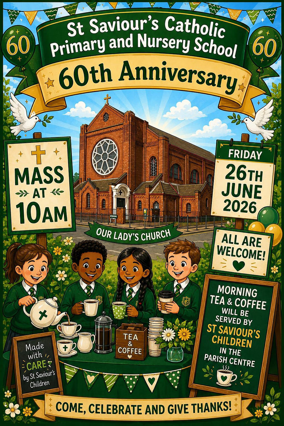 St Saviour's Catholic Primary and Nursery School 60th Anniversary Mass