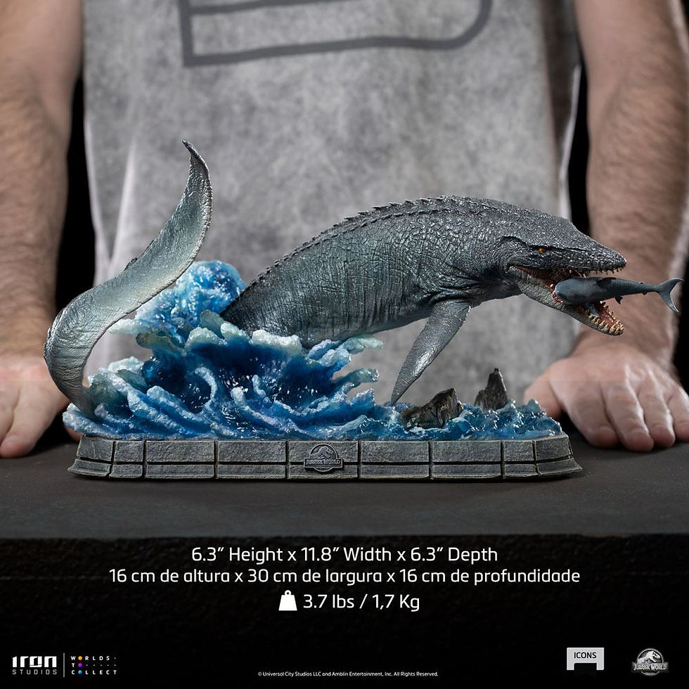 Jurassic World Icons Statue Mosasaurus 16 cm