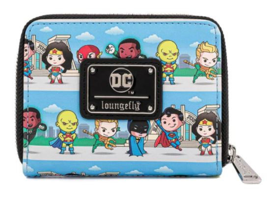 Miniatura: Loungefly x DC Comics Superheroes Chibi Line Up Wallet