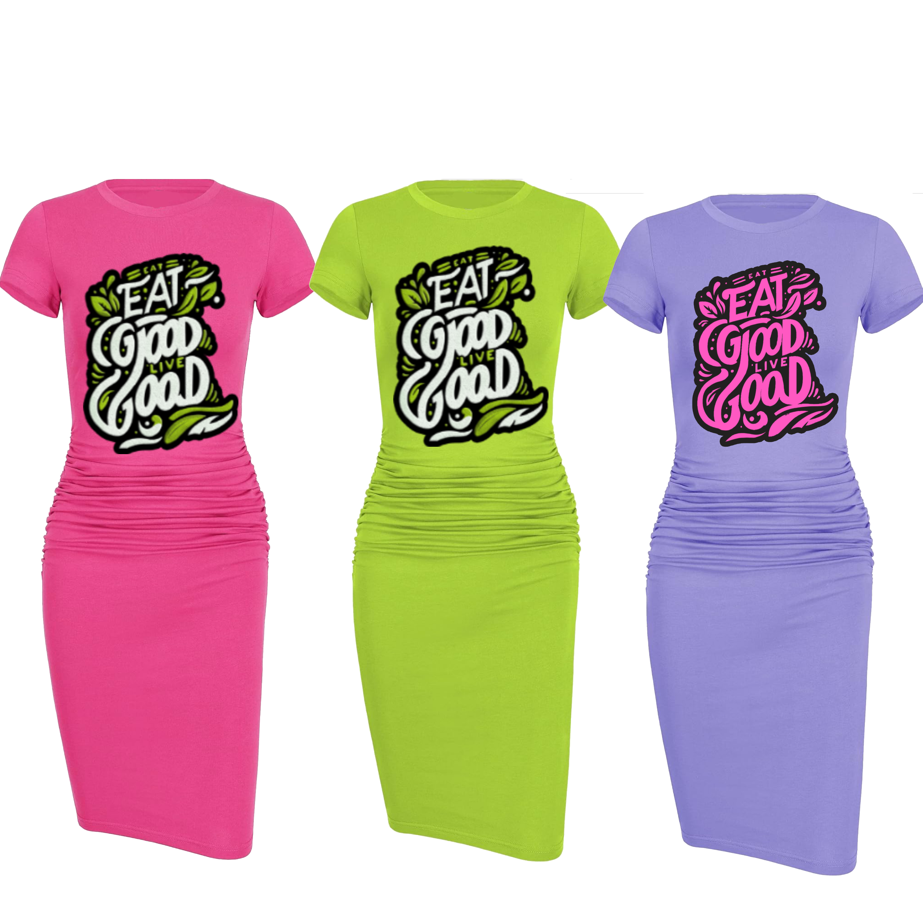 EatGoodLiveGood Apparel T-Shirt Dress 