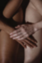 people touching each other's hands