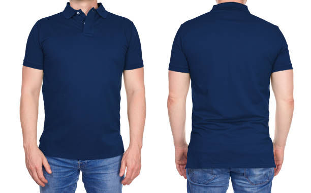 Navy Blue Fashion Polos