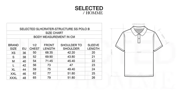 Thumbnail: Selected Homme - SLHCRATER - Structure SS Polo - White