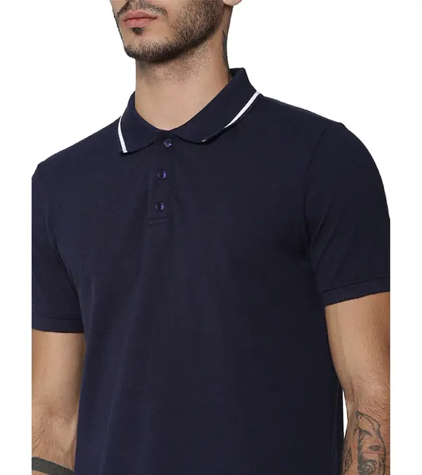 Thumbnail: Jack&Jones Cool Max/Dry Fit Polo - Navy Blue