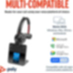 Thumbnail: Poly Savi 8410 Office Monaural Microsoft Teams Certified DECT 1920-1930 MHz