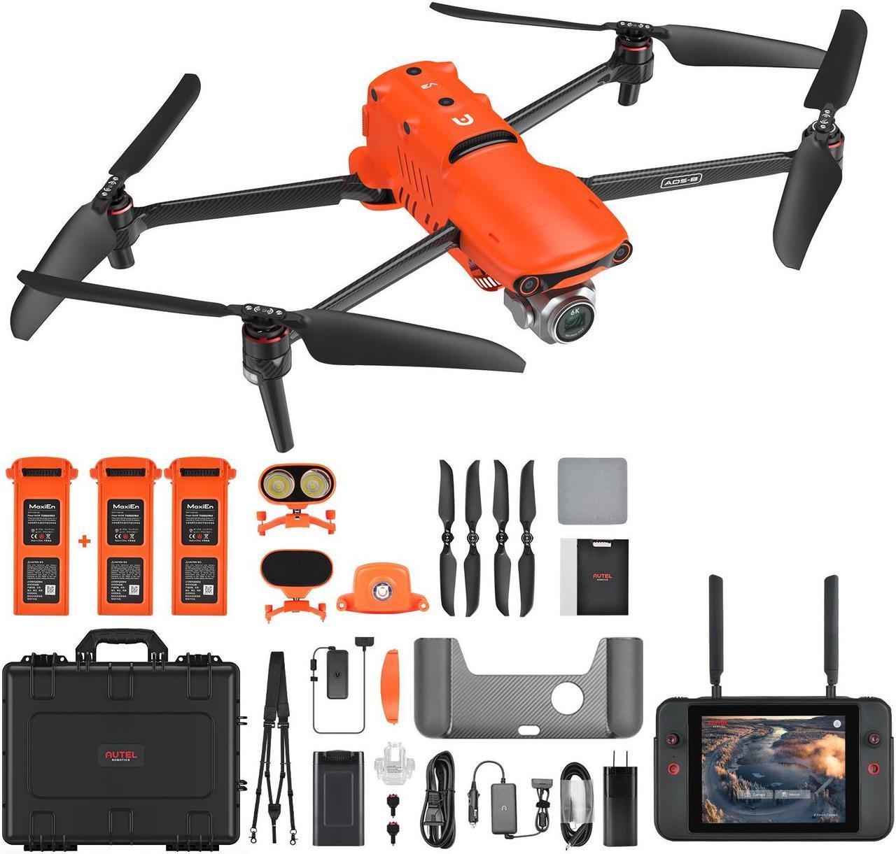 Autel Robotics EVO II Pro Enterprise V3 Orange Bundle Thermal Drone 6K Camera