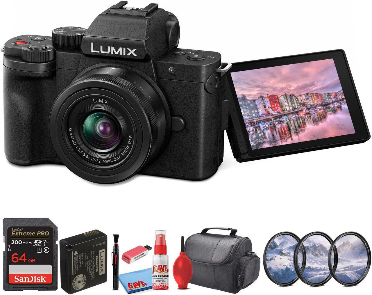 Panasonic Lumix G100 4K Mirrorless Camera with 12-32mm Lens for Photo and Video