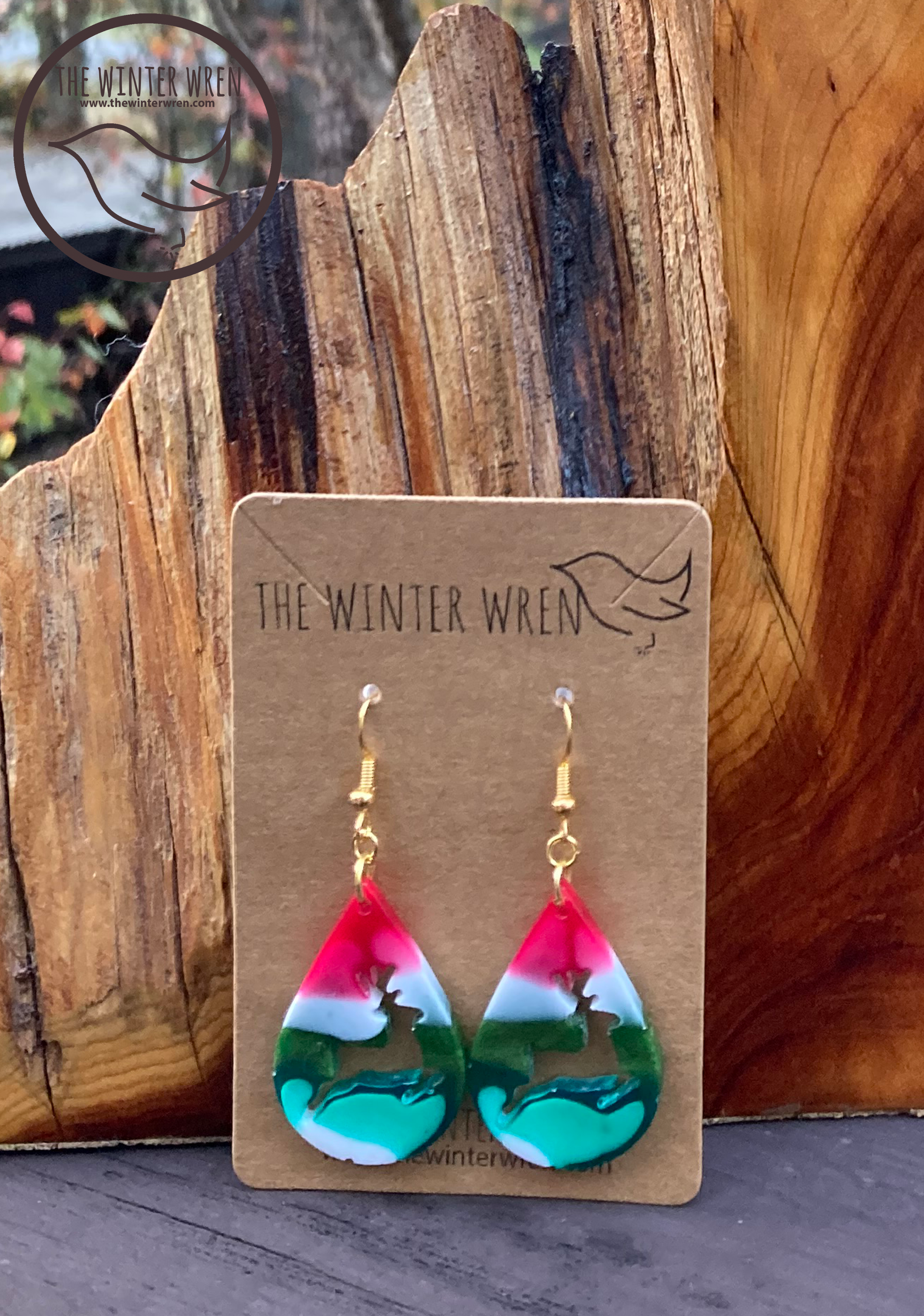 TEARDROP EARRINGS: Christmas Reindeer