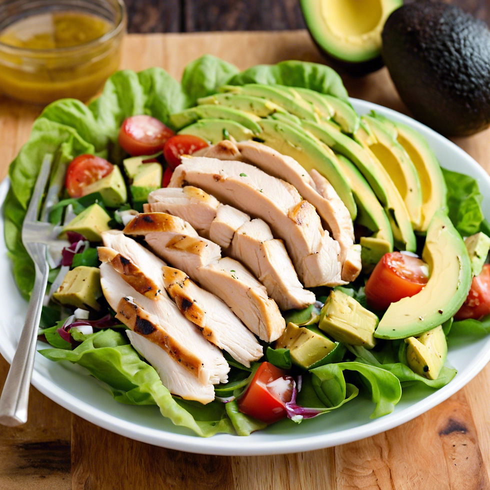 Grilled Chicken salad with Avocado