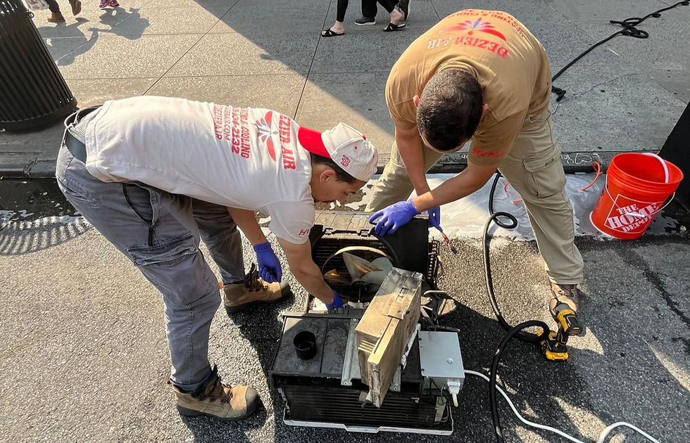 Disassembly of a window unit with Dezier Air