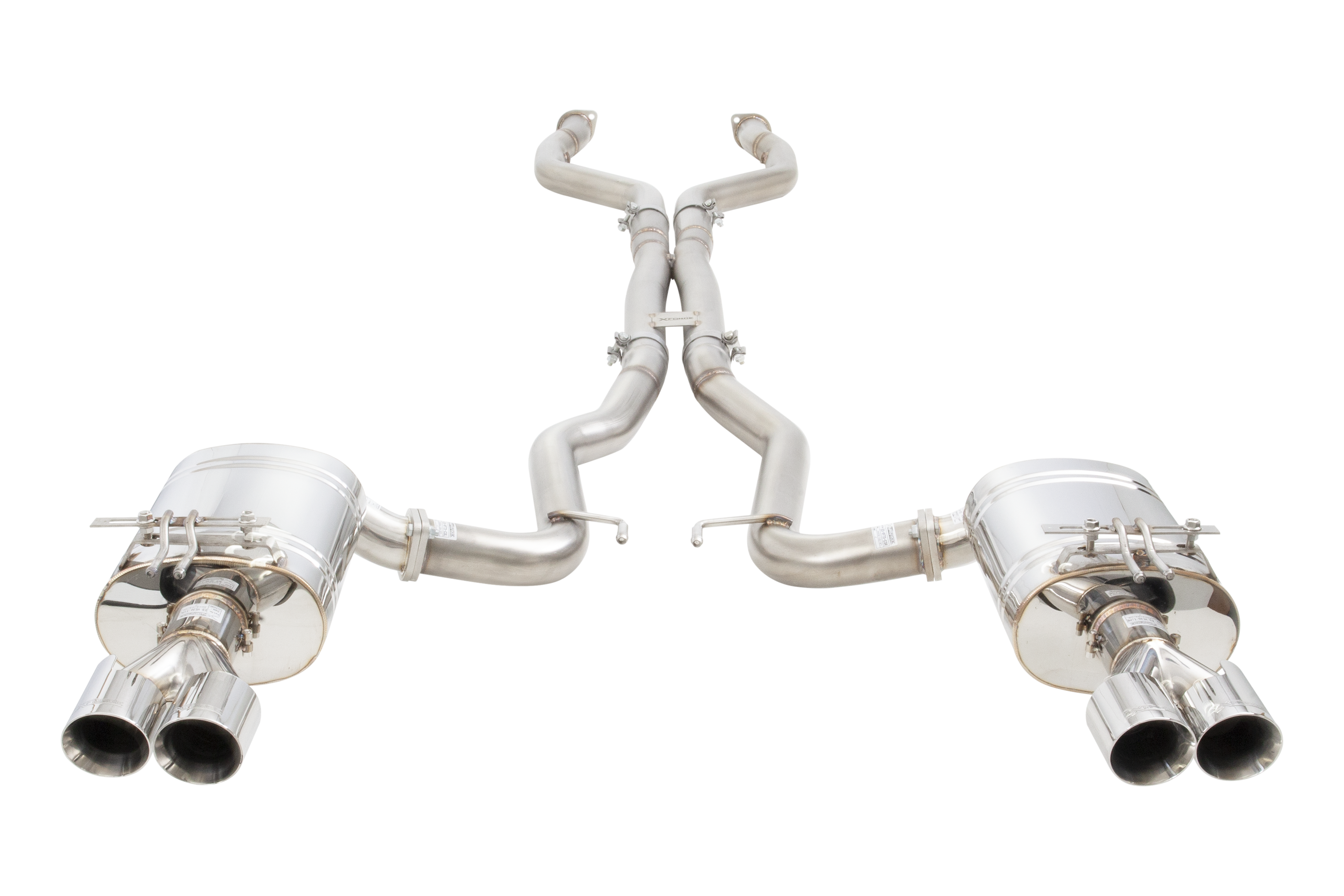 XFORCE Holden VE/VF V8 Sedan Straight Pipe Center Twin 3Inch 304 SS Cat Back