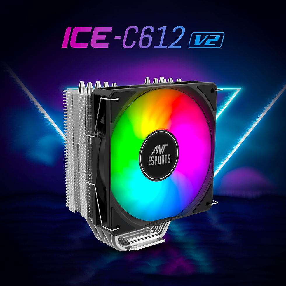 CPU cooler with RGB fan