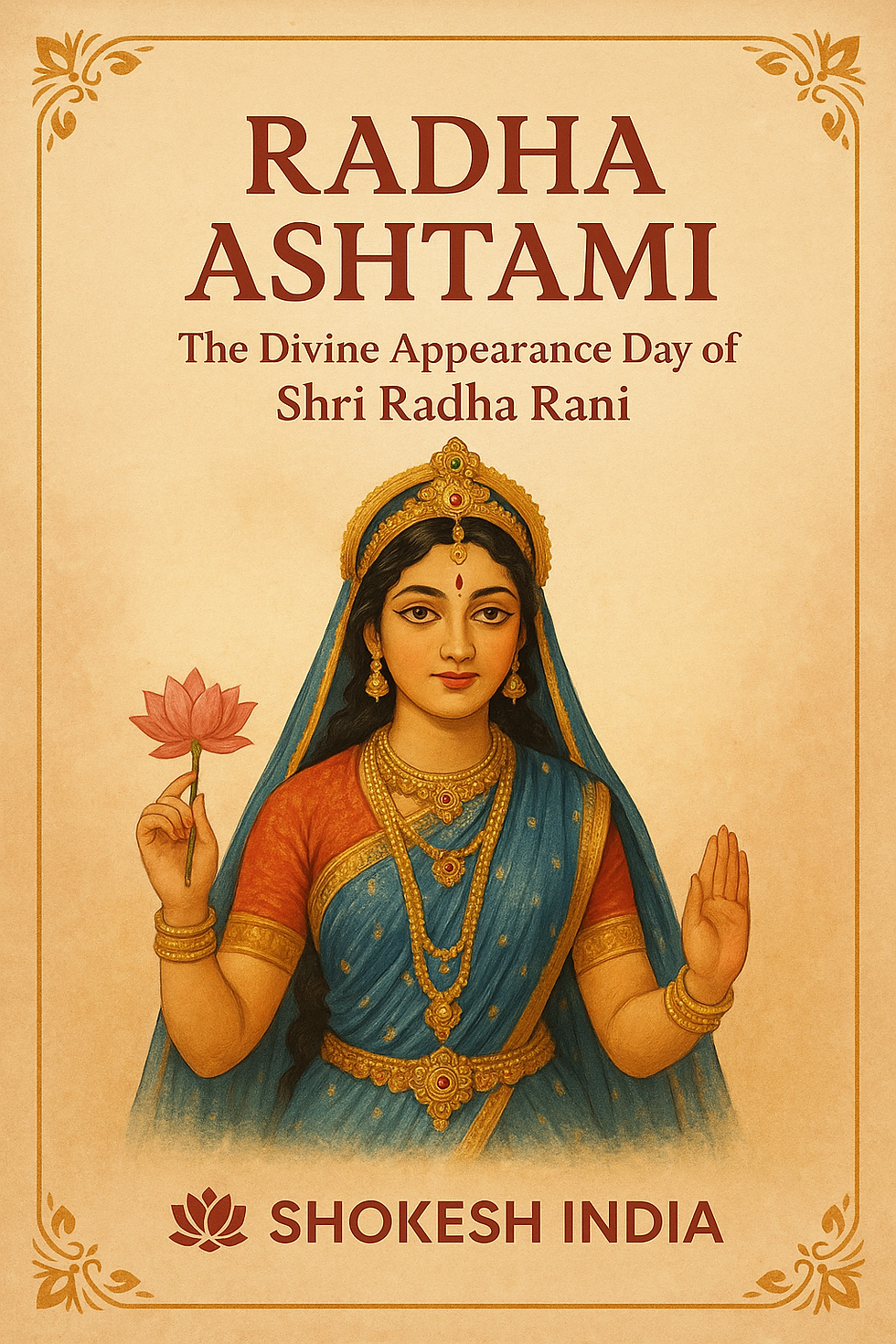 🌸 Radha Ashtami – The Divine Appearance Day of Shri Radha Rani 🌸