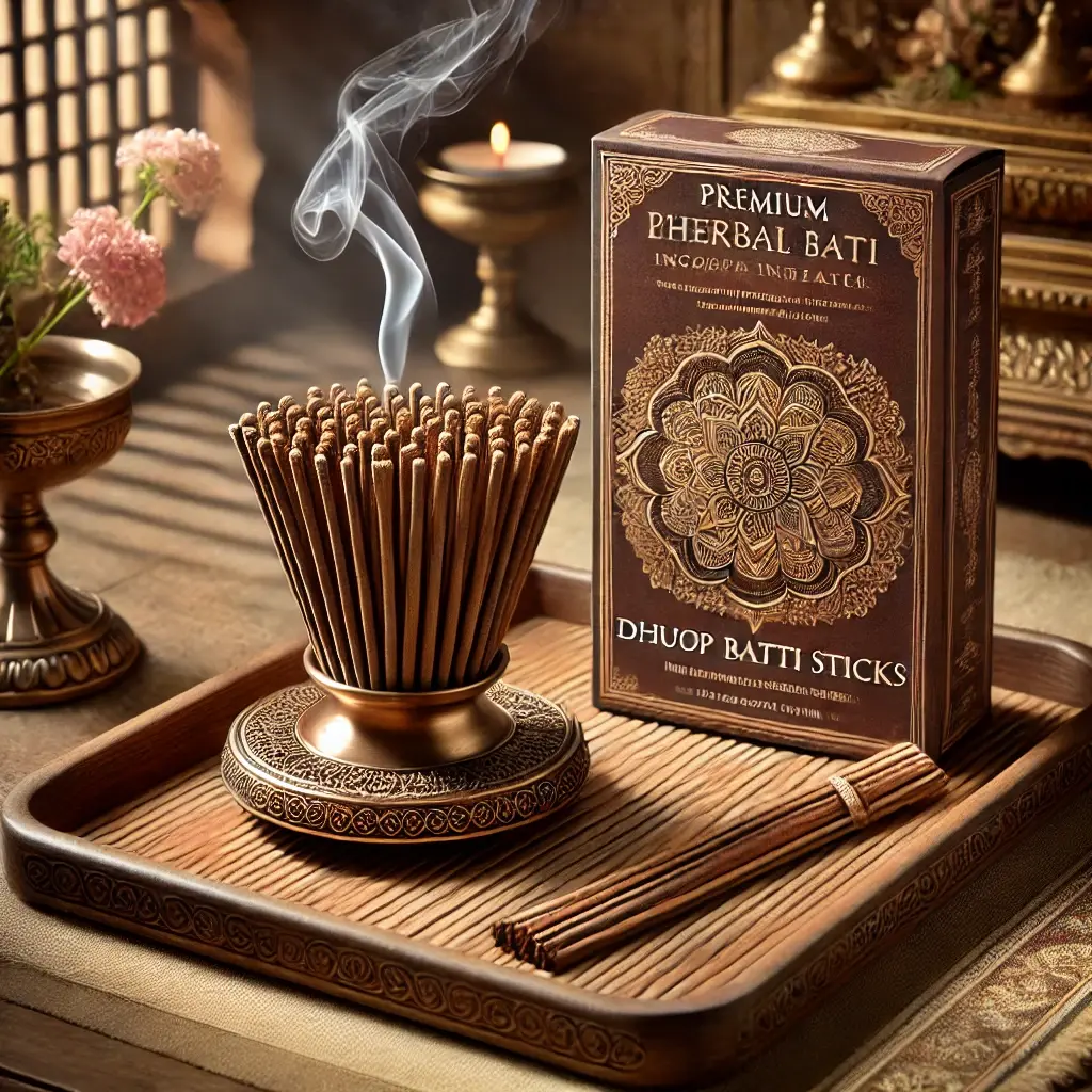 Premium Herbal Dhoop Batti Sticks – Divine Fragrance for Spiritual Bliss

