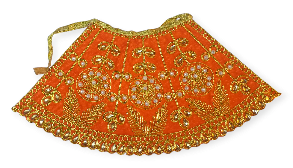Product Description: Mata Rani Khatu Shyam Lehenga Patka

Celebrate devotion 