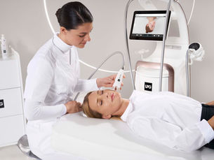LPG Endermologie facial procedure carried out by a trained practitioner using certified LPG technology