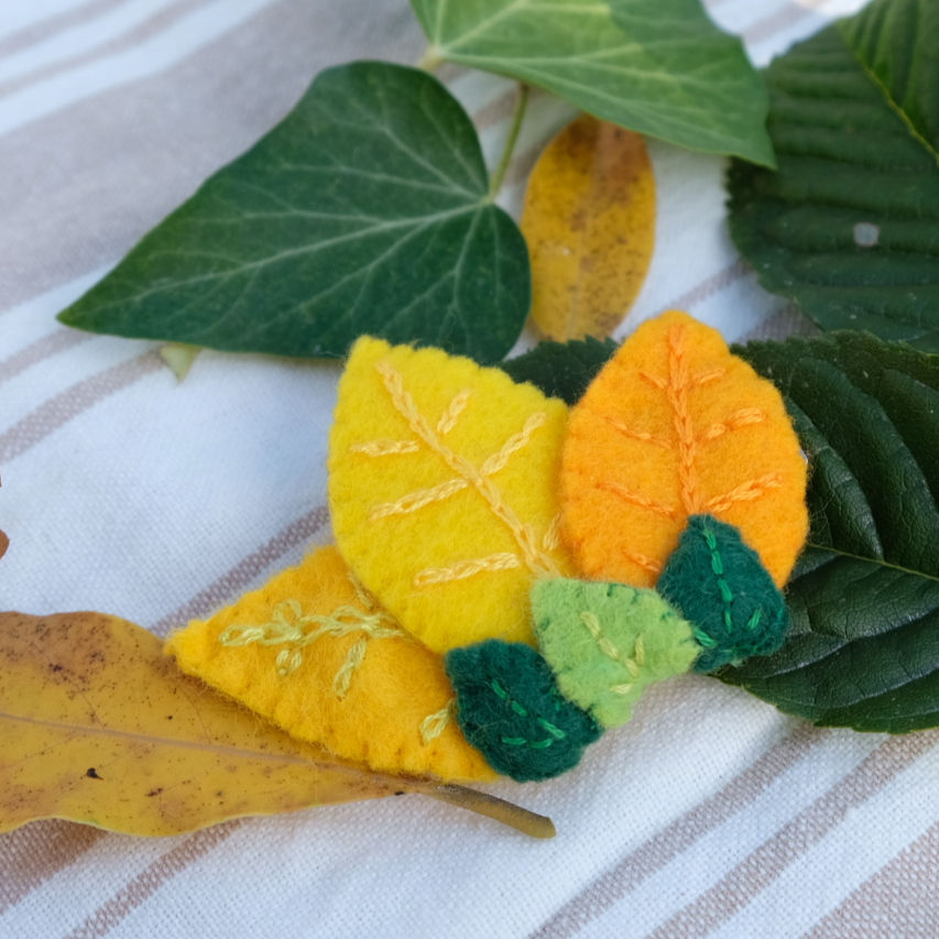 Miniature : Pince à cheveux "Feuilles"