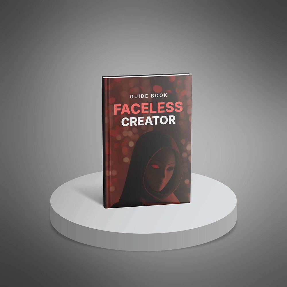 Faceless Creator guide book on how to earn money online.