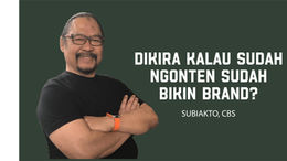 DIKIRA KALAU SUDAH NGONTEN SUDAH BIKIN BRAND?
