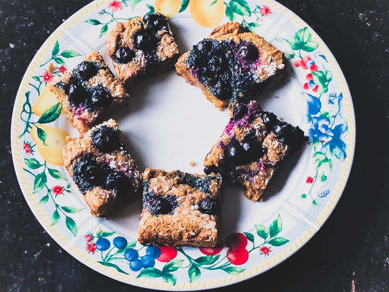 Lemon Blueberry Coconut Bars