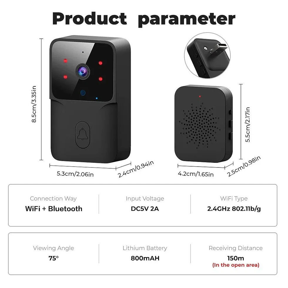 Miniaturbild: VIBELLO - Damit Sie Ihre Besucher immer im Blick haben - WIFI Türklingel