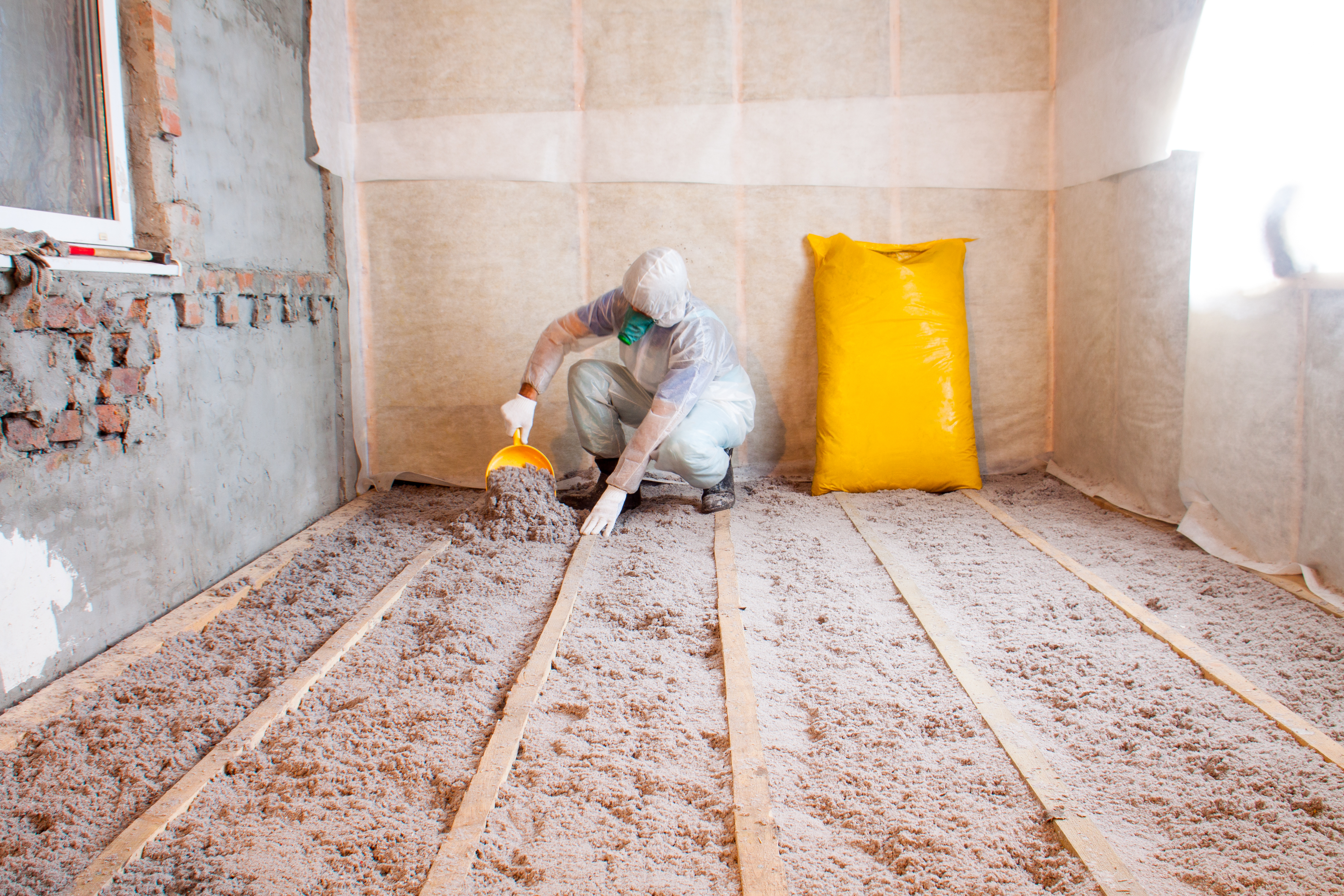 Blown Sound Insulation Between Floors