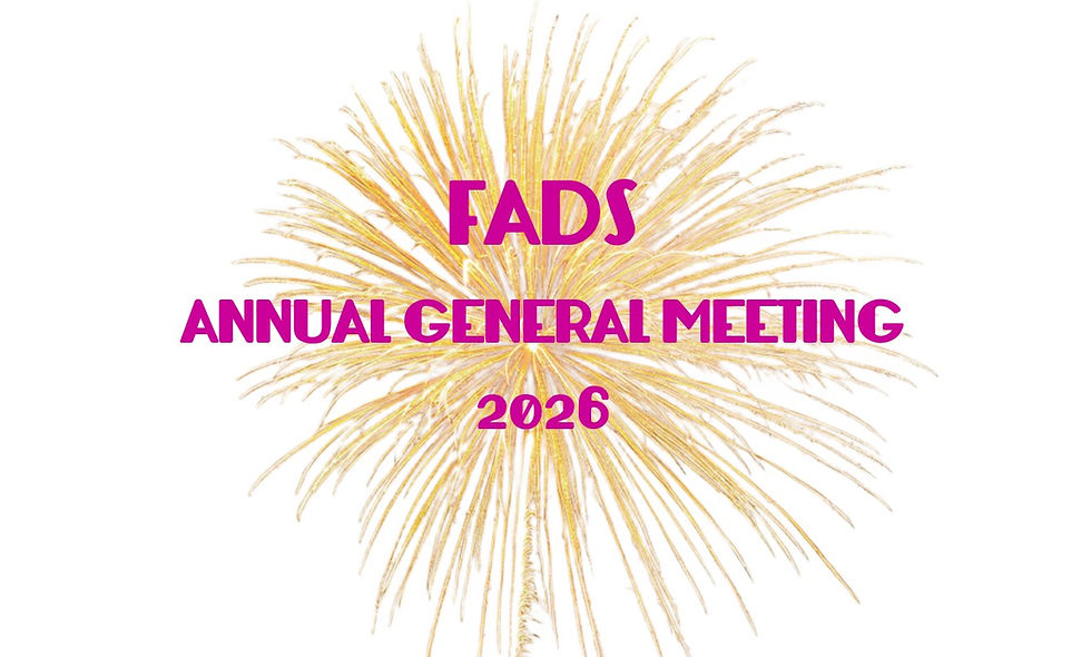 Roll up, roll up....to this year's FADS AGM