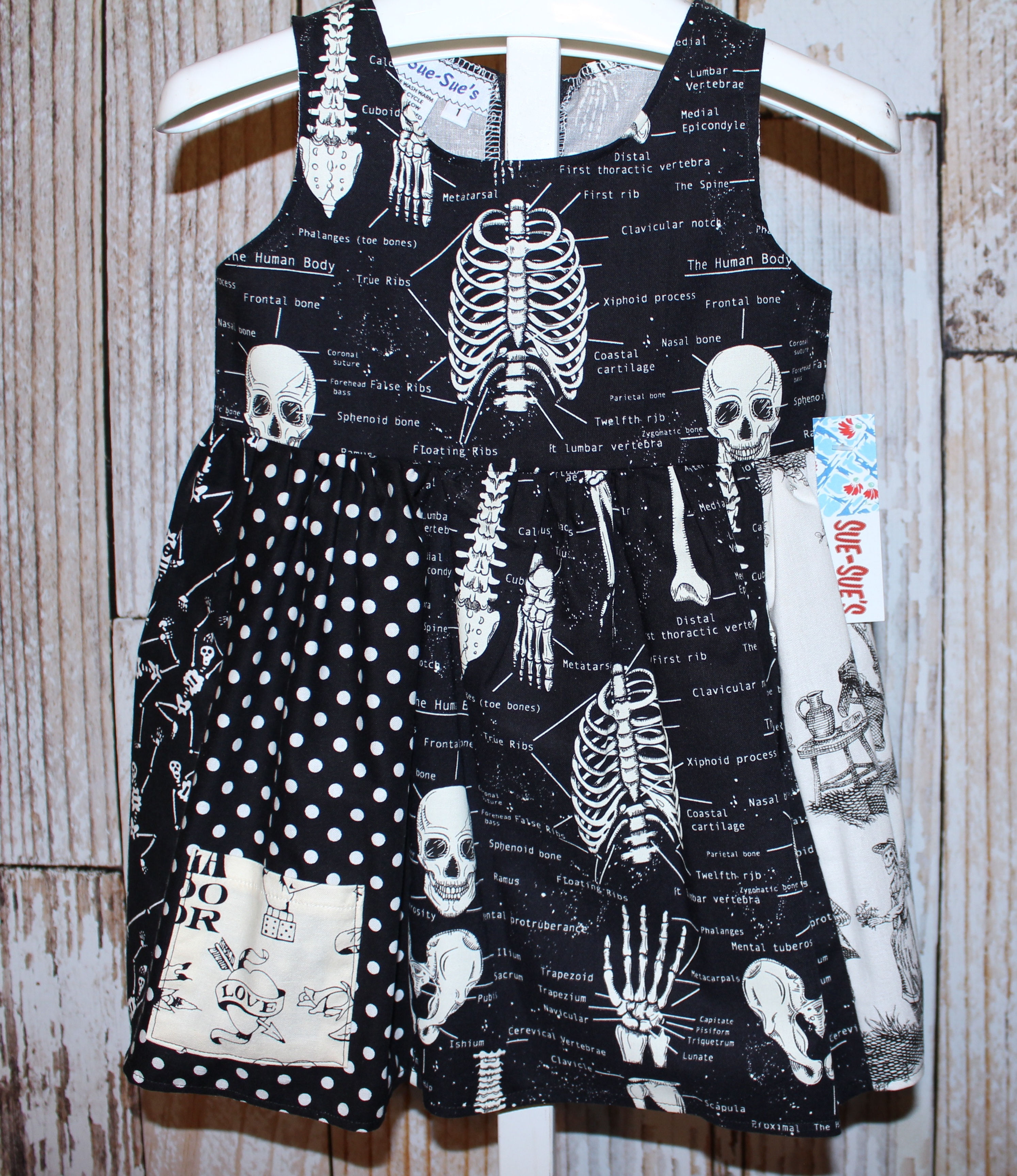 Black and white skeletons