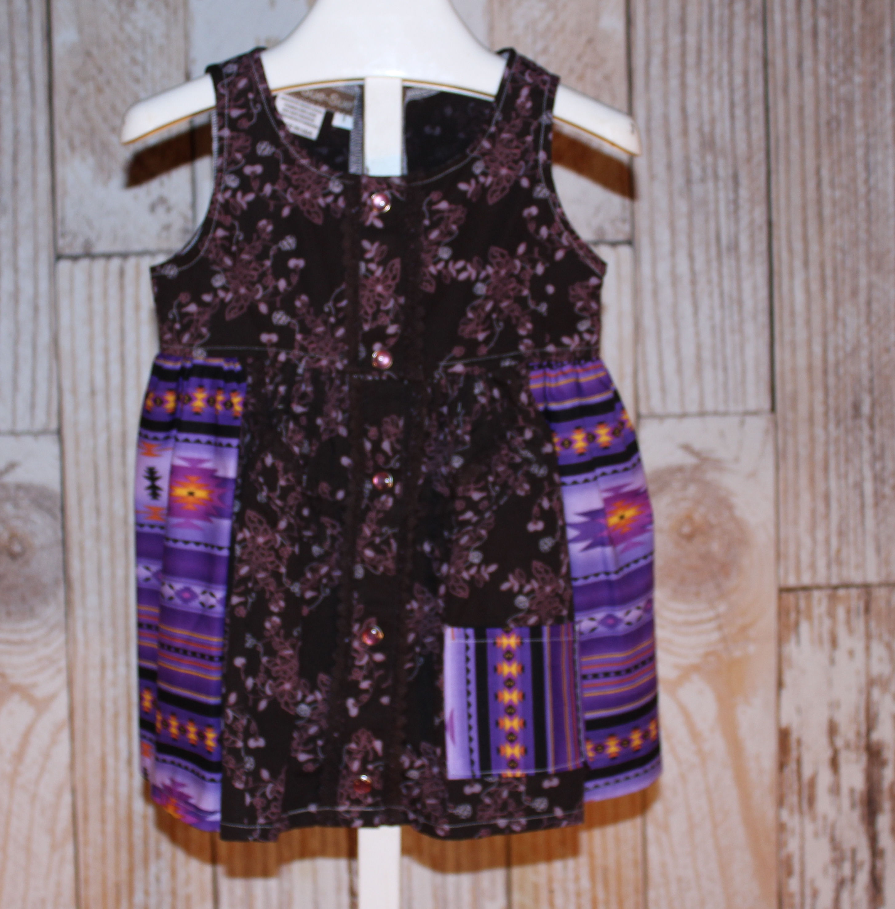 Chocolate brown/purple dress