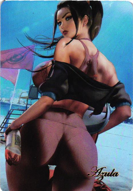 AZULA SWIMSUIT Holographic Custom Art Anime Collectible Card