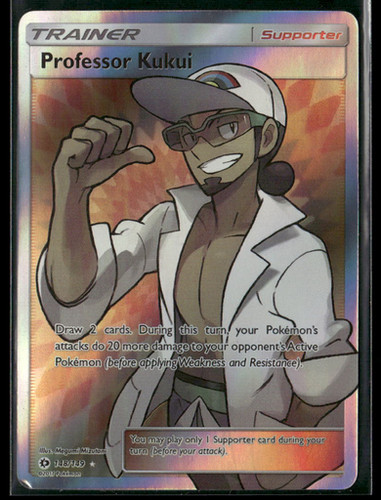 pokemon trainer card professor kukui Sun & Moon Base Set 148/137 CGC 8 Graded Favorite Hobby Age Group Professor Kukui - Sun &