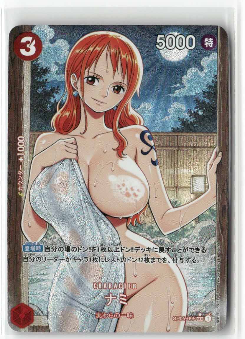 NAMI ONE PIECE Holographic Custom Art Goddess Story Anime Card
