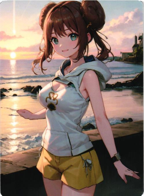 Rosa Sexy Pokemon Trainer Custom Art Anime Collectible Card
