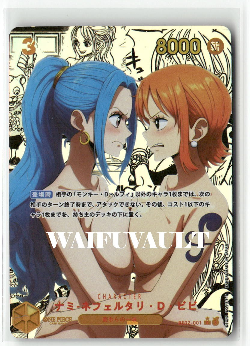 NAMI AND NEFERTARI ONE PIECE Holographic Custom Art Goddess Story Anime