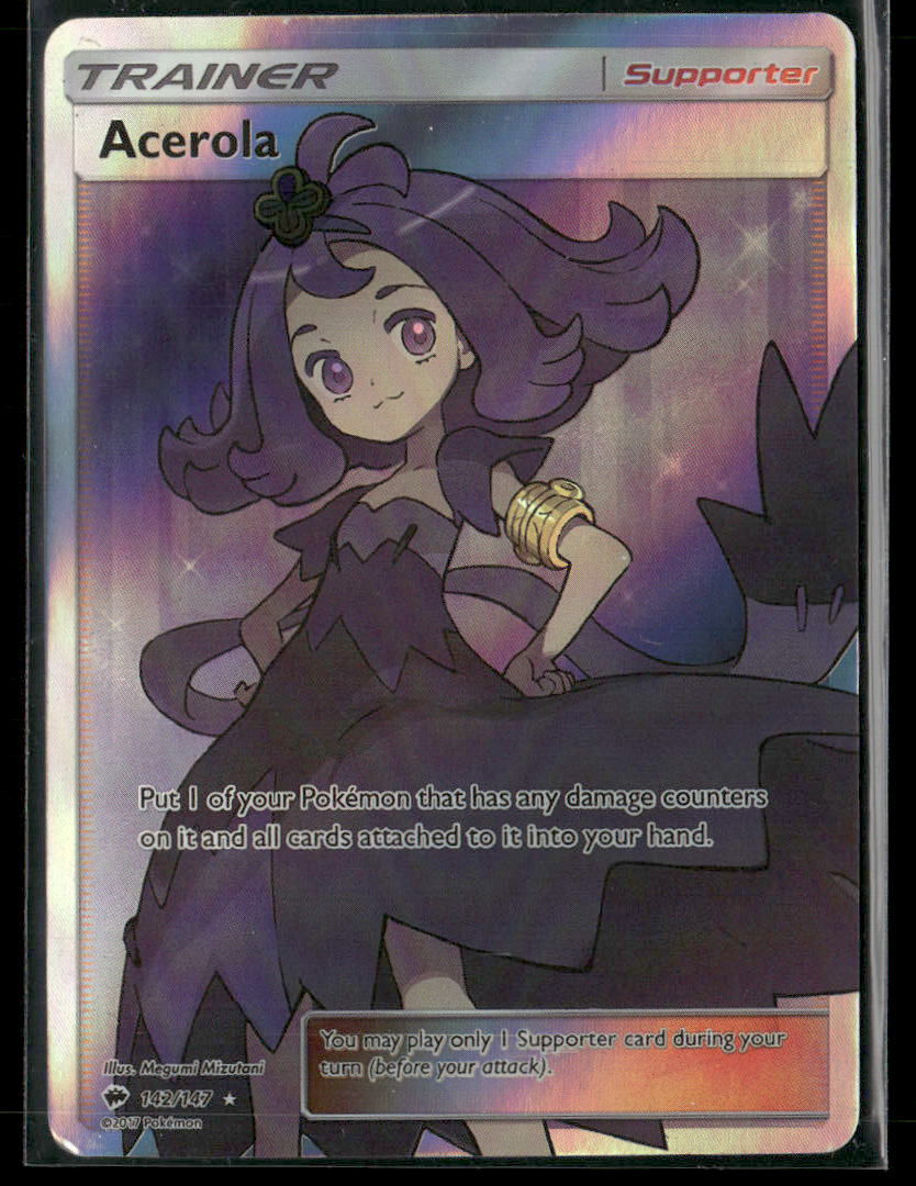 ACEROLA Pokemon Trainer PROXY Anime Collectible Card