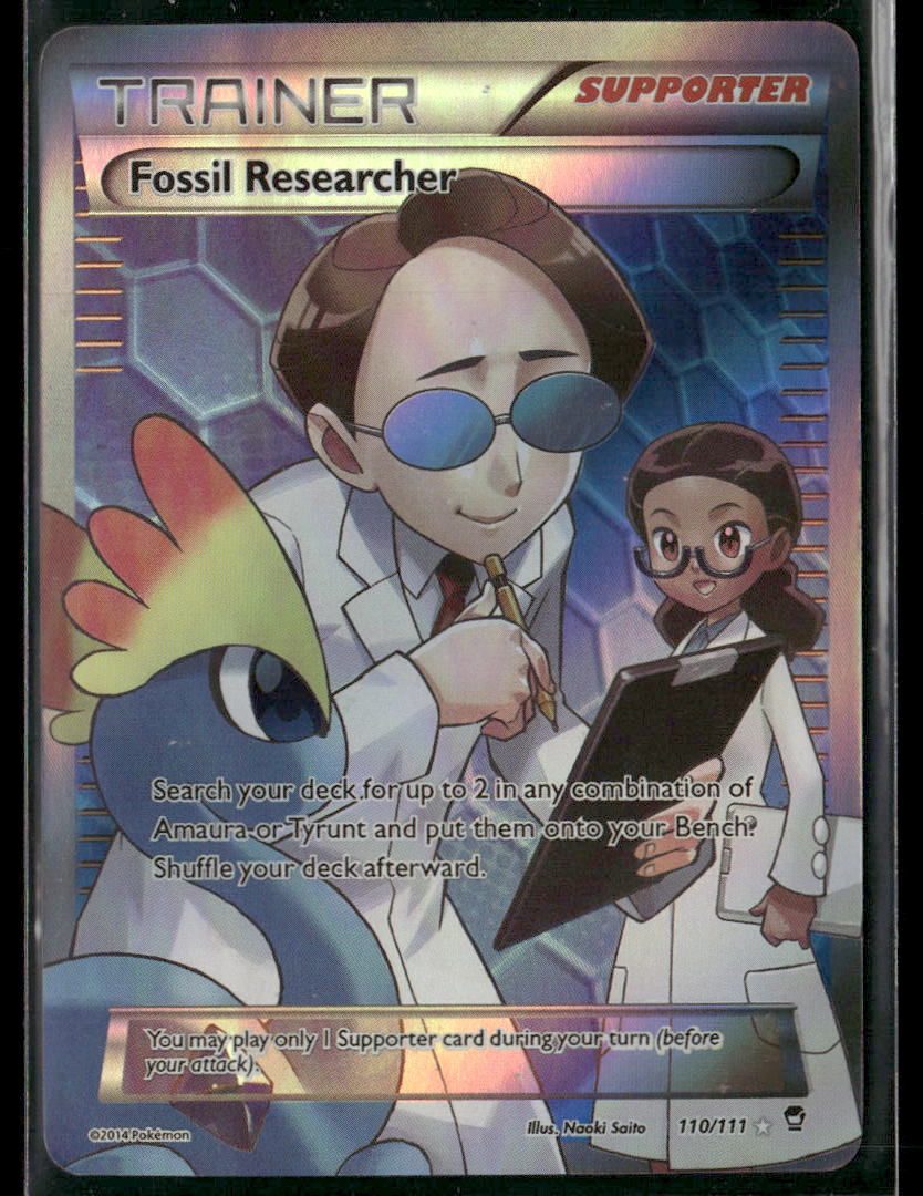 FOSSIL RESEARCHER Pokemon Trainer PROXY Anime Collectible Card