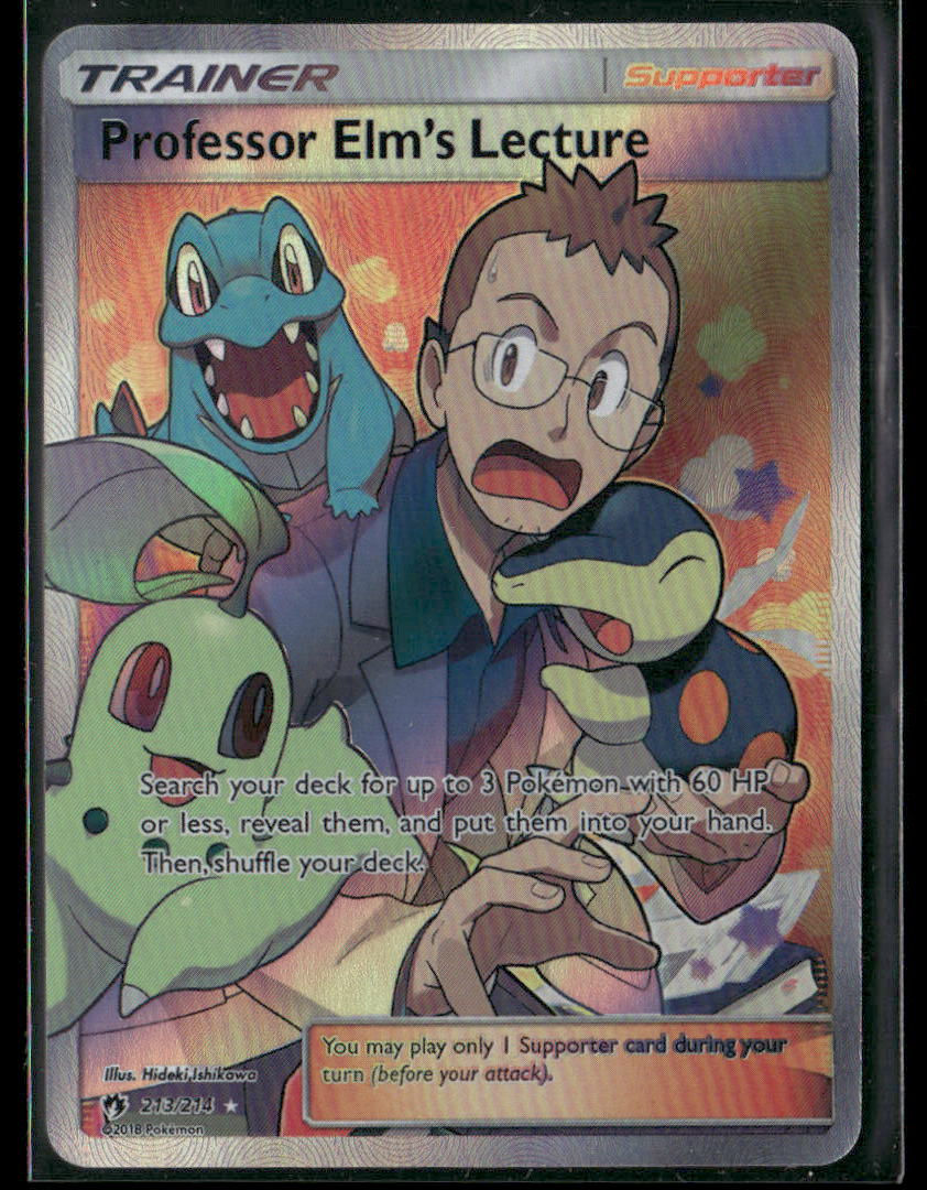 PROFESSOR ELMS LECTURE Pokemon Trainer PROXY Anime Collectible Card