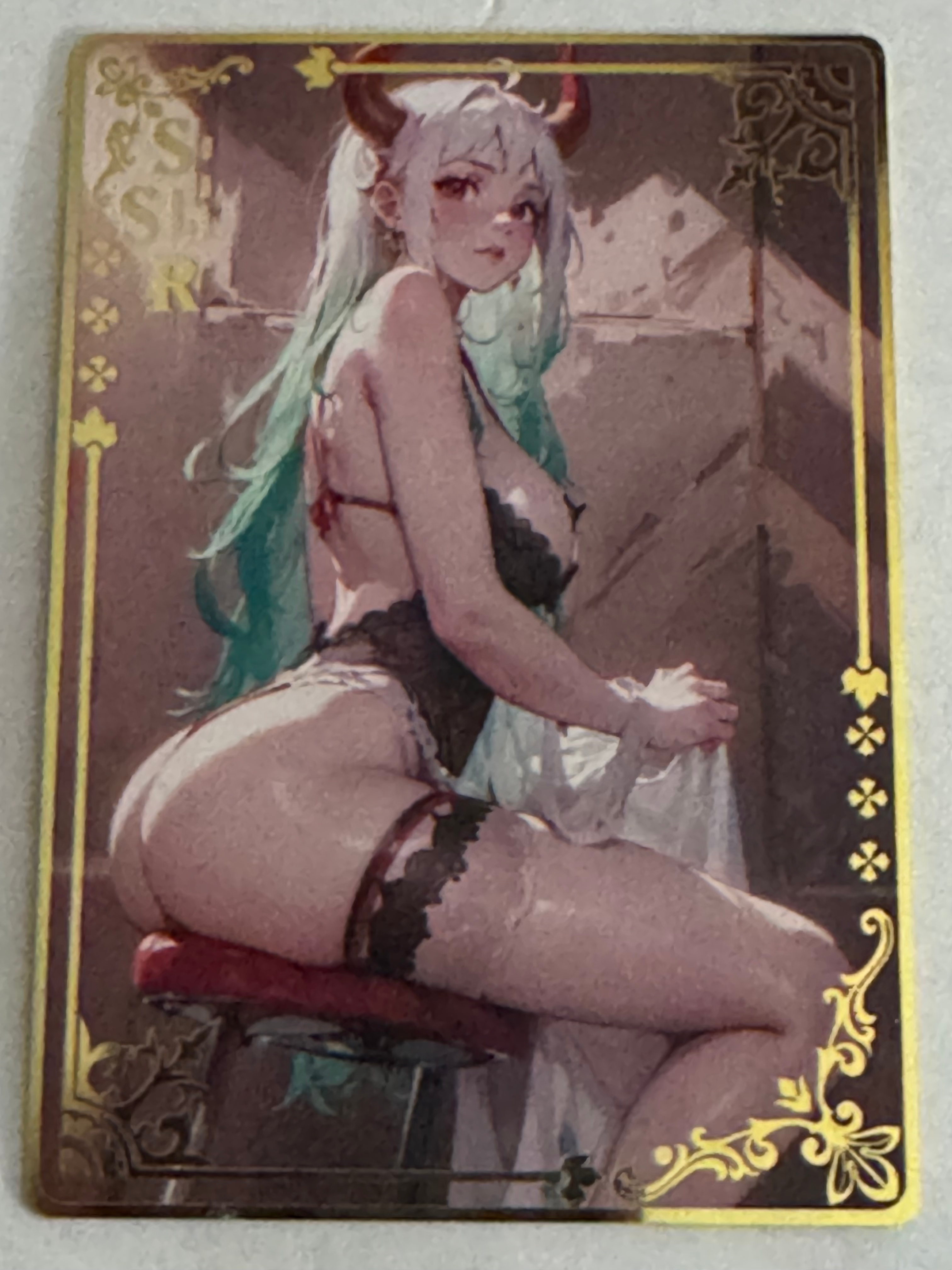 Yamato One Piece Gold Toned Metal Collectible Card