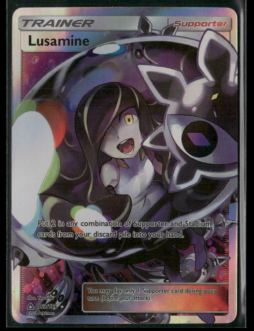 LUSAMINE Pokemon Trainer PROXY Anime Collectible Card