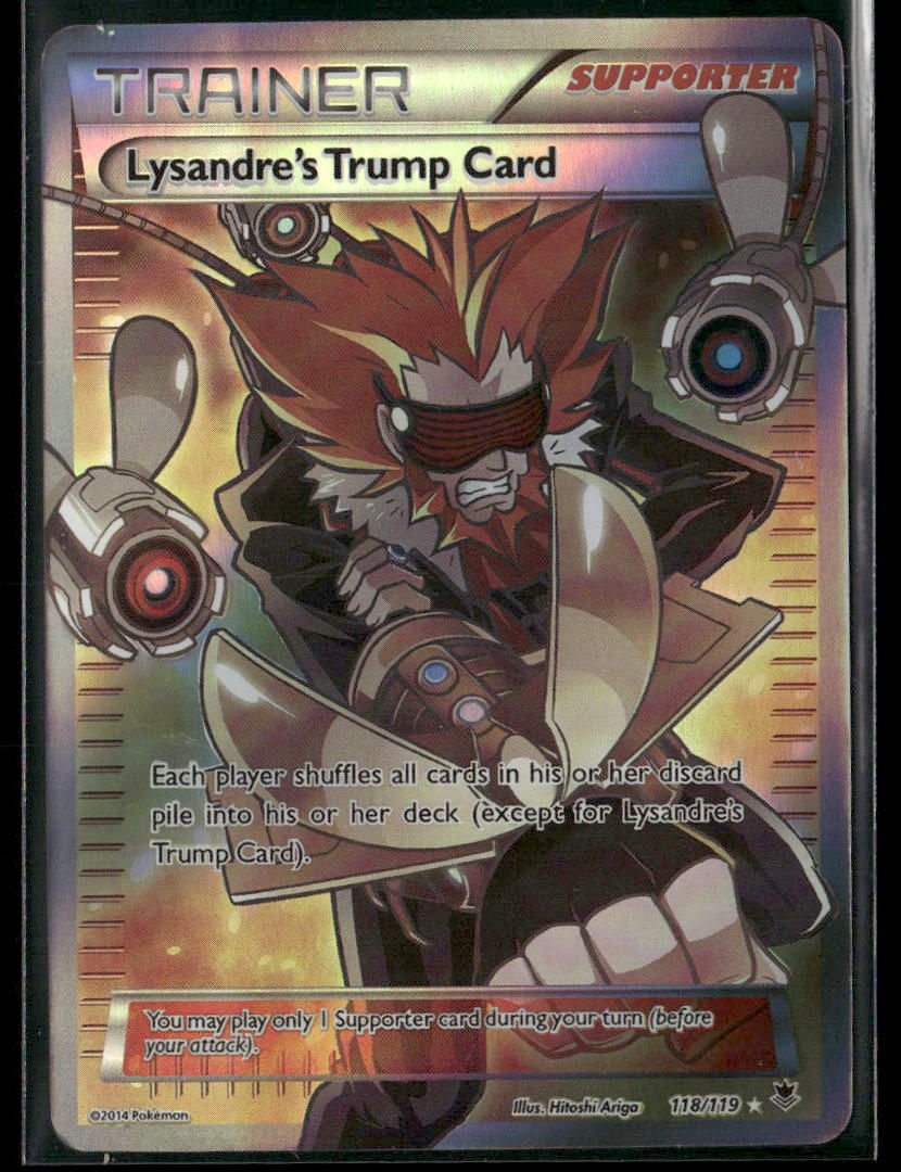 LYSANDRES TRUMP CARD Pokemon Trainer PROXY Anime Collectible Card