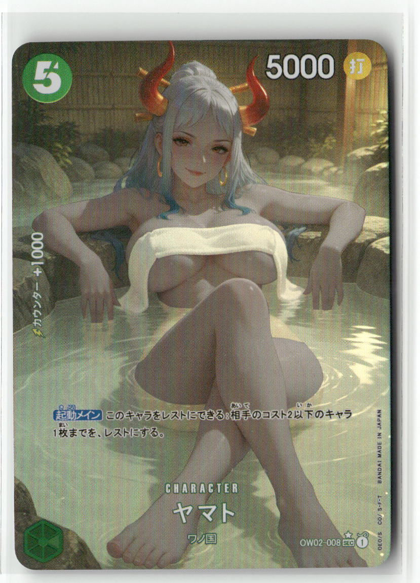 YAMATO ONE PIECE Holographic Custom Art Goddess Story Anime Card