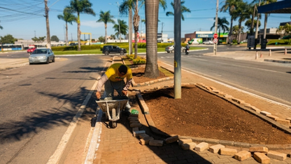 Avenida Central, no Uirapuru, recebe obras de revitalização