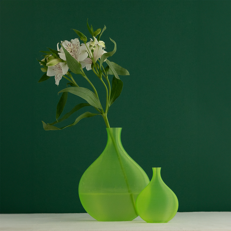 Thumbnail: Green 3D printed treso vase