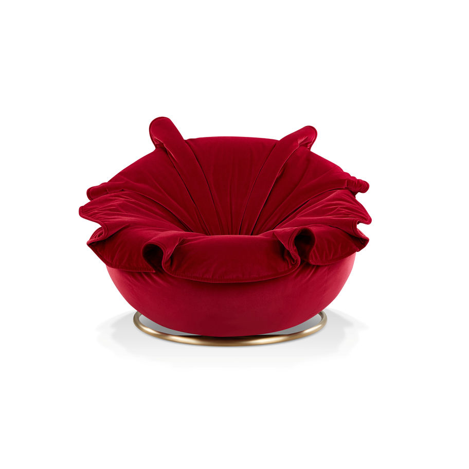 AW2547C Petalo – Italian Design ARM CHAIR – lifestyle setting – luxury Italian furniture India