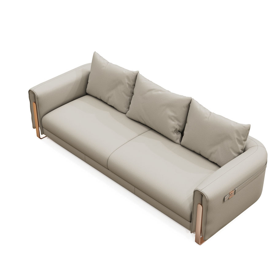 ZSA0004 Capri Signature Italian Leather Sofa – close-up – SOISU Italian leather furniture Mumbai