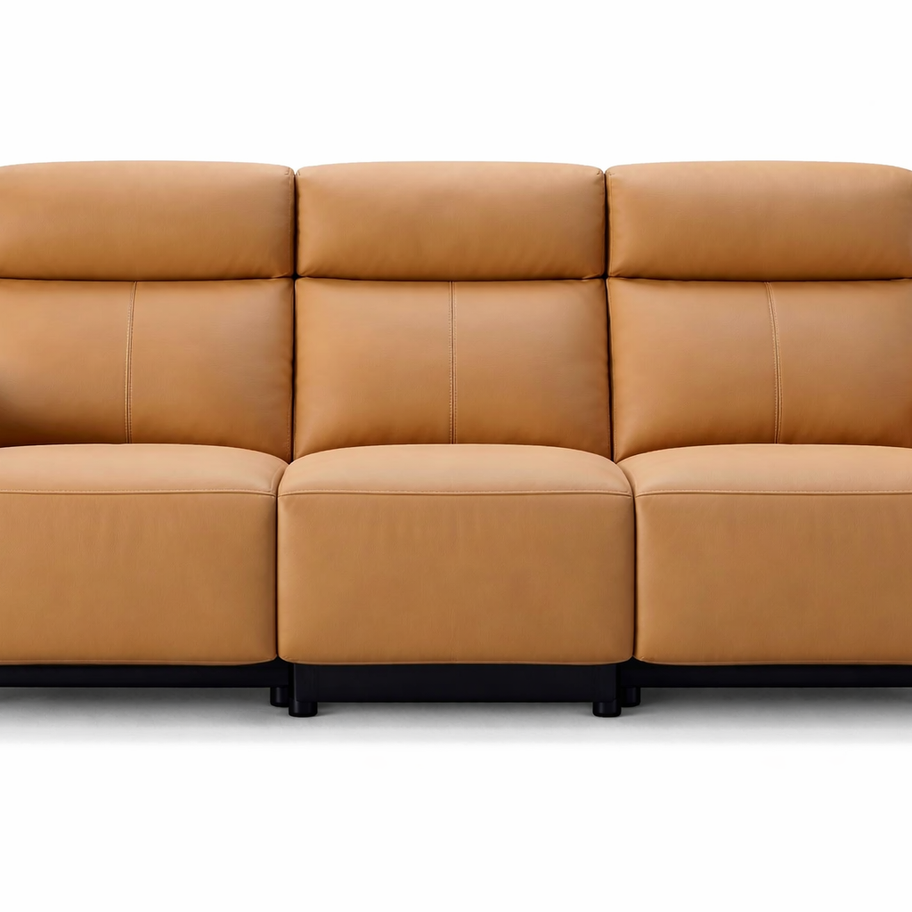 D2122 Power Recliner Sofa – close-up – SOISU Italian leather furniture Mumbai