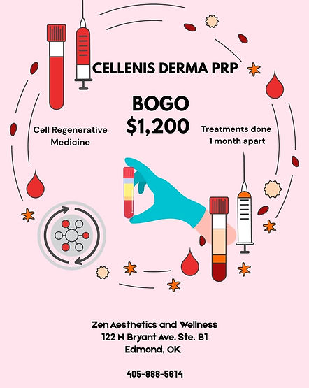 Cellenis Derma PRP BOGO Zen Aesthetics and Wellness