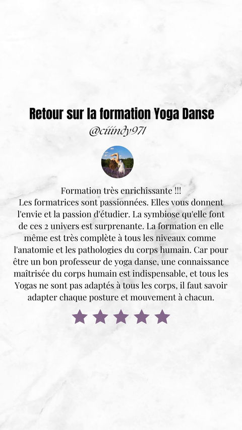Formation Cours Stage Retraites Yoga Danse