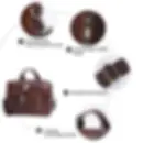 Thumbnail: Genuine Leather Business Briefcase Laptop Handbag, Crossbody, Premium Quality, S