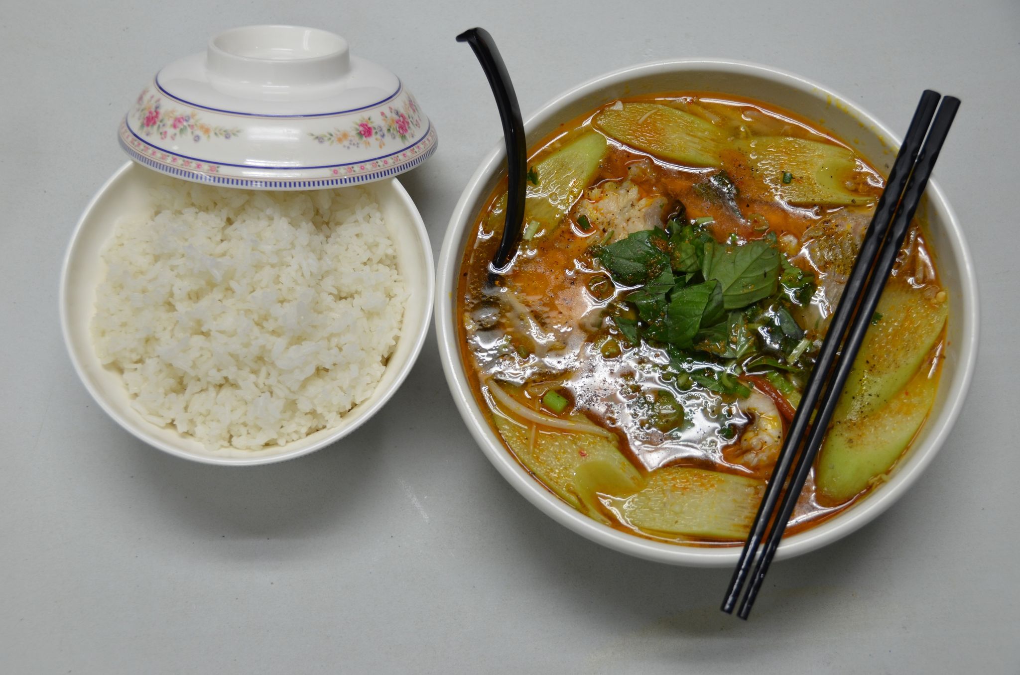 Arranged Food and Objects